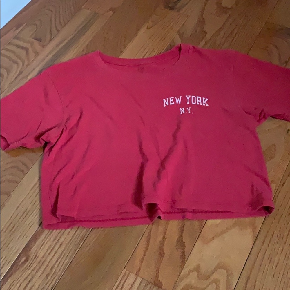 Brandy Melville/John Galt Red New York Top